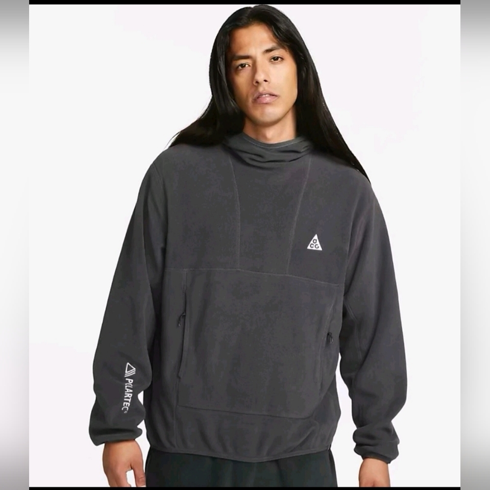 Men's Nike ACG Wolf Tree POLARTEC FLEECE PULLOVER HOODIE.
